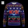 ACDC White Tree Christmas And Thunder 2023 Ugly Chirstmas Sweater