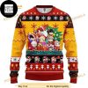 BTS Band Chibi Funny Xmas Gifts 2023 Ugly Christmas Sweater