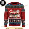 BTS Band Chibi Funny Playing Under Christmas Tree Xmas Gifts 2023 Ugly Christmas Sweater