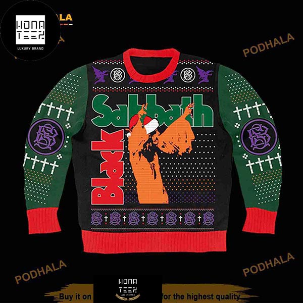 Black sabbath 2024 ugly christmas sweater