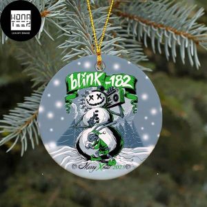 Blink-182 Christmas Rock Snowman 2023 Christmas Ornament