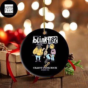 Blink-182 Crappy Punk Rock 2023 Christmas Ornament