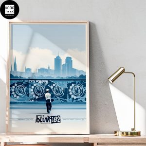 Blink-182 Hamburg Event September 17 2023 Blue And White Fan Gifts Home Decor Poster Canvas
