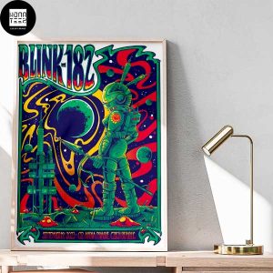Blink-182 September 19 2023 02 Arena Prague Czech Republic Astronaut Bunny Fan Gifts Home Decor Poster Canvas
