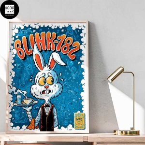Blink-182 Wiener Stadthalle Vienna 20 September 2023 Punny Waitress Fan Gifts Home Decor Poster Canvas