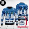 Bud Light Reinbeer Platinum Reindeer Blue 2023 Ugly Christmas Sweater