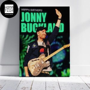 Coldplay Happy Birthday Jonny Buckland 11 September 2023 Fan Gifts Home Decor Poster Canvas