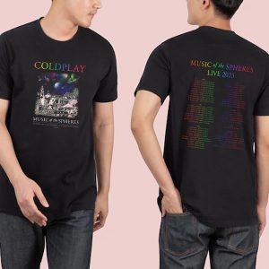 Coldplay San Diego Music Of The Spheres World Tour September 27 and 28 2023 Snapdragon Stadium Two Sides Fan Gifts Classic T-Shirt