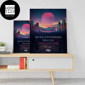 Coldplay Vancouver Music Of The Spheres World Tour BC Place September 22-23 2023 Fan Gifts Home Decor Poster Canvas