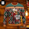 Elvis Presley King Reindeer Snowflake 2023 Ugly Christmas Sweater