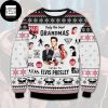 Elvis Presley Playing Guitar Xmas Gifts 2023 Ugly Christmas Sweater