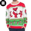 Grateful Dead Christmas Tree And Rose 2023 Ugly Christmas Sweater