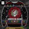 Grateful Dead Funny Bear Walking Rope Lights 2023 Xmas Ugly Christmas Sweater