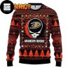 Grateful Dead X Kansas City Chiefs Skull And Bears 2023 Ugly Christmas Sweater
