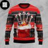 Guitar Rock Pattern Soul Xmas Gifts 2023 Ugly Christmas Sweater