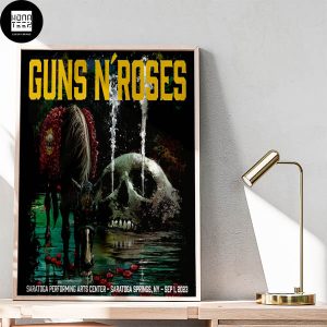 Guns N Roses Saratoga Performing Arts Center Saratoga Springs NY September 1st 2023 Skull And Horse Fan Gifts Home Decor Poster Canvas