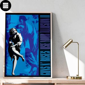 Guns N Roses Use Your Illusion II Hapyy Anniversary 1991 2023 Black And Blue Fan Gifts Home Decor Poster Canvas