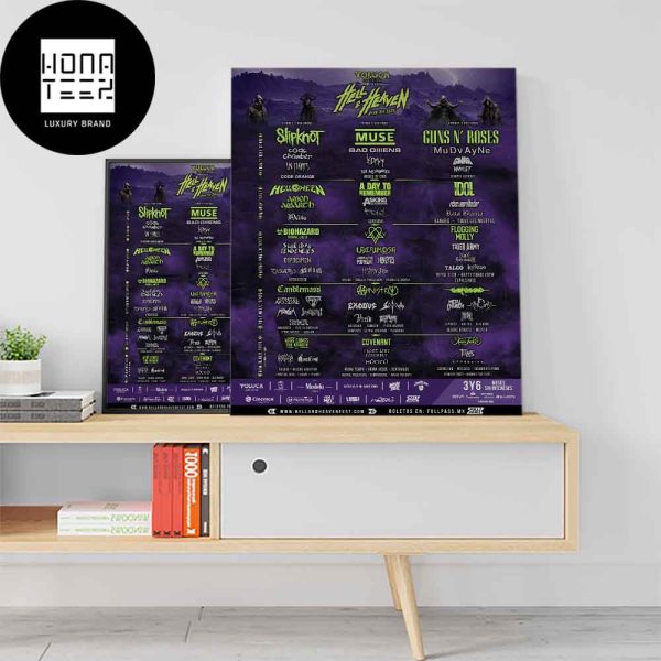 Hell And Heaven Open Air 2023 LineUp And Timeline Heavy Metal Music Bands Fan Gifts Home Decor Poster Canvas