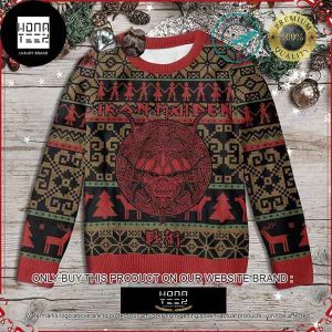 Iron Maiden Senjutsu Samurai Xmas Gifts 2023 Ugly Christmas Sweater