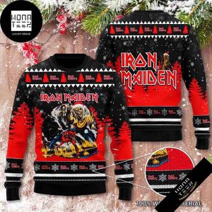 Iron Maiden Skull And Evil 2023 Ugly Christmas Sweater