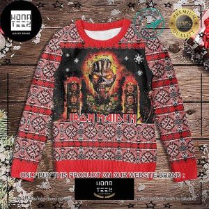 Iron Maiden Skull Destroy 2023 Ugly Christmas Sweater