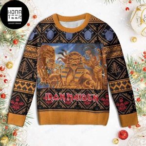 Iron Maiden With Skull Sphinx 2023 Ugly Christmas Sweater