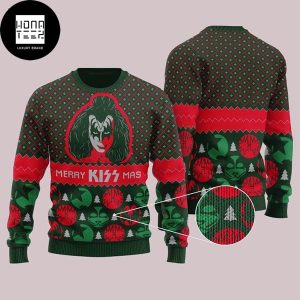 Kiss Band Merry Kiss Mas Signature Xmas Gifts 2023 Ugly Christmas Sweater