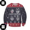 Kiss Band Reindeer Sleigh Ride 2023 Ugly Christmas Sweater