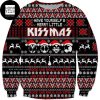 Kiss Jack Skellington Playing Guitar 2023 Ugly Christmas Sweater