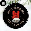 Metallica Band Members With Santa Hat 2023 Christmas Ornament