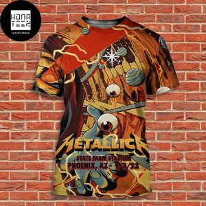 Metallica State Farm Stadium Phoenix AZ September 03 2024 Fan Gifts Luxury All Over Print Shirt