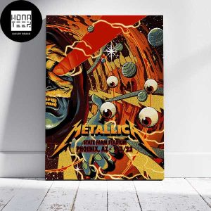 Metallica State Farm Stadium Phoenix AZ September 03 2024 Fan Gifts Luxury Home Decor Poster Canvas