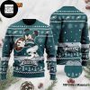 Mickey Mouse Wearing Santa Hat 2023 Ugly Christmas Sweater