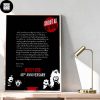 Queens Of The Stone Age Indianapolis In September 22 2023 Skull With Roses Beside Cup Of Wine Fan Gifts Home Decor Poster Canvas