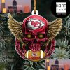 NFL Las Vegas Raiders Football Skull Logo Unique 2023 Christmas Ornament