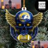 NFL Miami Dolphins Football Skull Logo Unique 2023 Christmas Ornament