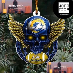 NFL Los Angeles Rams Football Skull Logo Unique 2023 Christmas Ornament