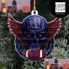 NFL New England Patriots Football Skull Logo Unique 2023 Christmas Ornament