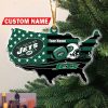 NFL New York Jets Football Skull Logo Unique 2023 Christmas Ornament