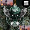 NFL New York Jets Flag Map US Personalized 2023 Christmas Ornament