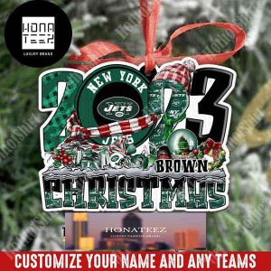 NFL New York Jets Personalized 2023 Christmas Trees Ornament