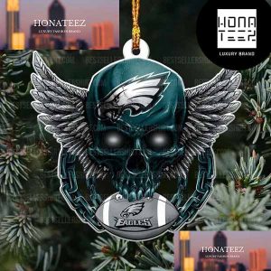 NFL Philadelphia Football Skull Logo Unique 2023 Christmas Ornament