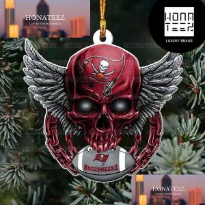 NFL Tampa Bay Buccaneers Football Skull Logo Unique 2023 Christmas Ornament