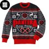 Pantera Band Member Christmas Pattern 2023 Ugly Christmas Sweater
