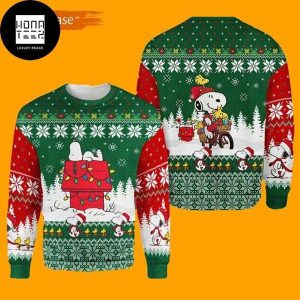 Peanuts Snoopy Lying On The Roof  2023 Ugly Christmas Sweater