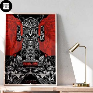 Pearl Jam St Paul Minnesota 31st August 2023 Xcel Energy Center Black And Red Fan Gifts Home Decor Poster Canvas