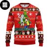 Rick And Morty Christmas Dancing Green And Red 2023 Ugly Sweater