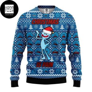 Rick And Morty Christmas Is Pain 2023 Ugly Christmas Sweater
