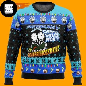 Rick And Morty I Turned Myself Into A Christmas Sweater Morty 2023 Ugly Christmas Sweater