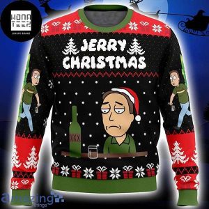 Rick And Morty Jerry Christmas 2023 Ugly Christmas Sweater